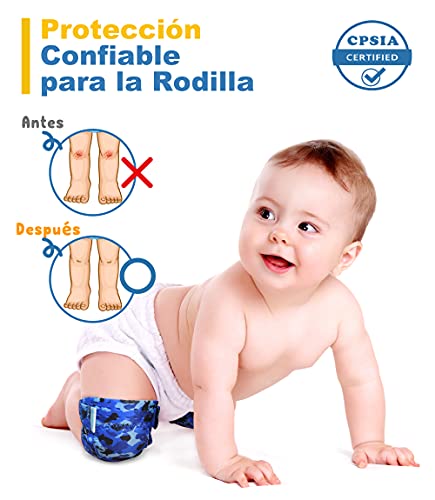 Simply Kids pads rodilla del bebé para el rastreo (2 pares) | protector para el niño, niño, niña, niño (unicornio)