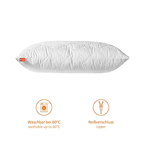 sleepling Komfort 190024 Almohada de Microfibra 70 x 90 cm, Blanco