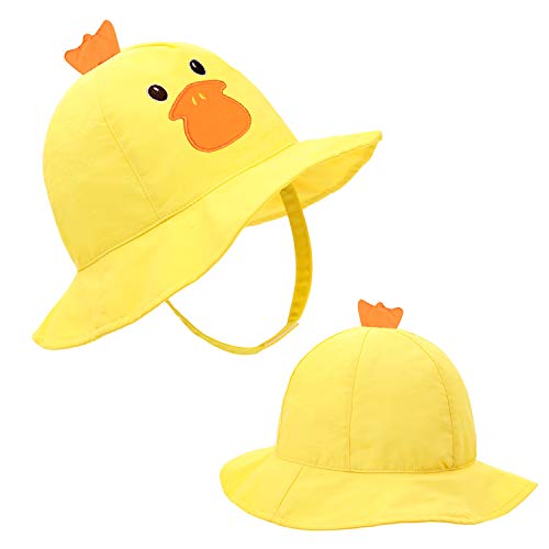 Sombrero para bebé con protección UV UPF 50+ de secado rápido, gorra con visera con protección UV Pato 0-12 meses