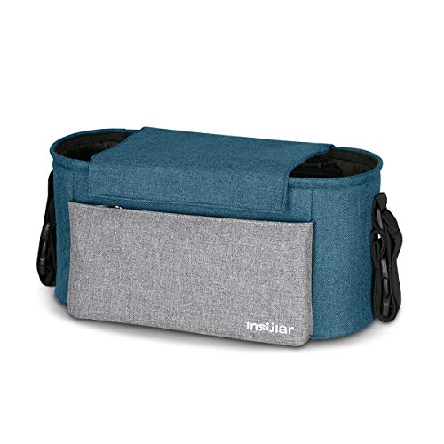 SONARIN Waterproof Bolsa Organizadora para Cochecito de Bebé Changing Bag,Bolso de mano,Capacidad Grande para el iPhone, pañales y accesorios(Azul)