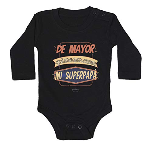 srta borns Body bebé De mayor quiero ser como mi superpapá