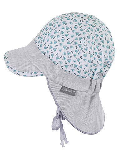 Sterntaler Schirmmütze Mit Nackenschutz Sombrero, Turquesa (Türkis 435), 45 para Bebés