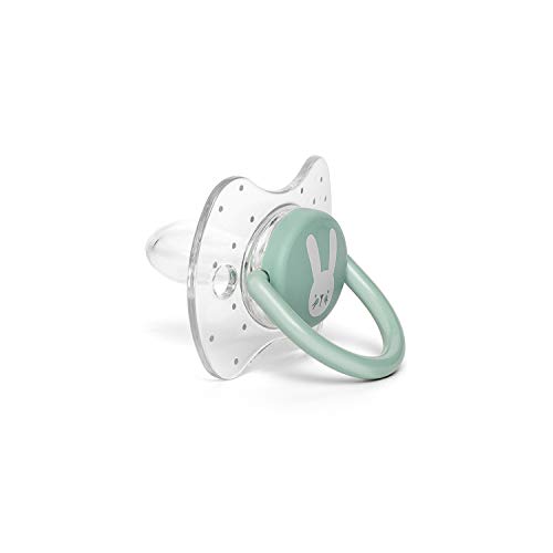 SUAVINEX Hygge Baby: Rabbit 306592 Chupete para Bebés con Tetina Fisiológica, 0-6 Meses, Verde