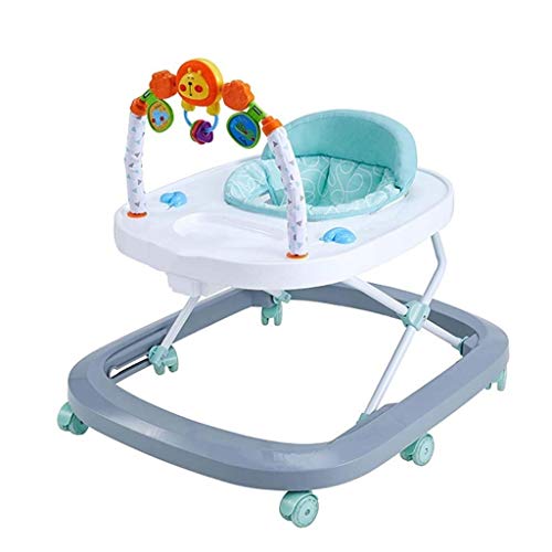 SZNWJ ygqtbc Caminante del bebé -Multifunctional Andador Selva Tropical con Universal Ruedas y Easy Clean Bandeja Anti vuelco Plegable del niño Walker