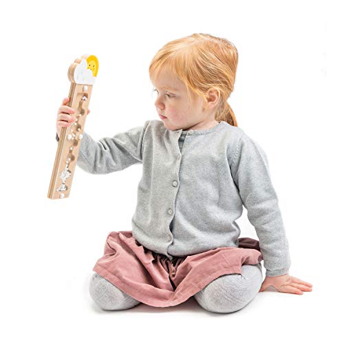 Tender Leaf Toys Rainmaker - Juguete de madera con bolas ruidosas para imitar la lluvia