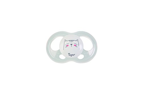 Tigex Soft Touch Friends chupetes | 18-36 meses | Chupetes de Silicona con Ventilación Extra | tigre y panda | 2 unidades