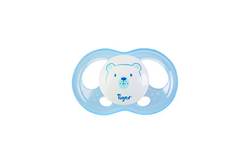 Tigex Soft Touch Friends chupetes | 18-36 meses | Chupetes de Silicona con Ventilación Extra | tigre y panda | 2 unidades