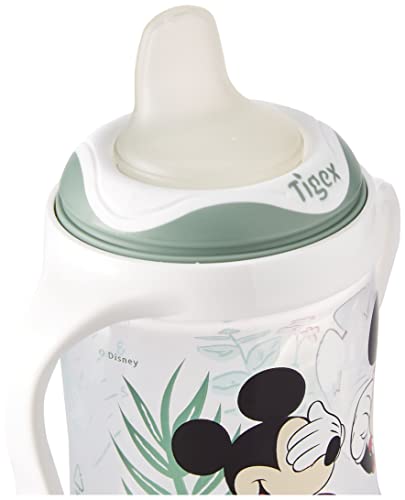 Tigex taza para sorber | Taza para niños a prueba de fugas | 150 ml | Asas desmontables | Tapa protectora | Disney Minnie y Mickey Mouse