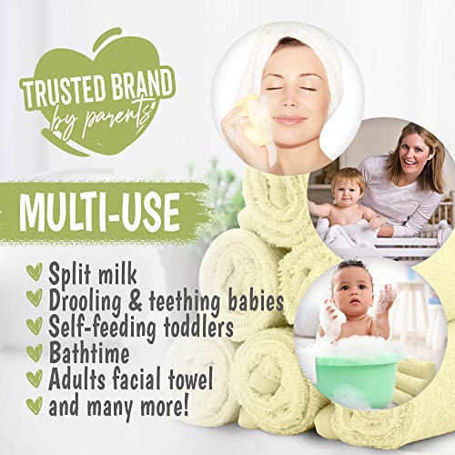 Toallita De Baño para Bebés - Toallitas De Baño De Bambú - Toallita Suave Y Orgánica para Bebés - Toalla Facial para Bebés, Adultos E Infantes (Sunshine)