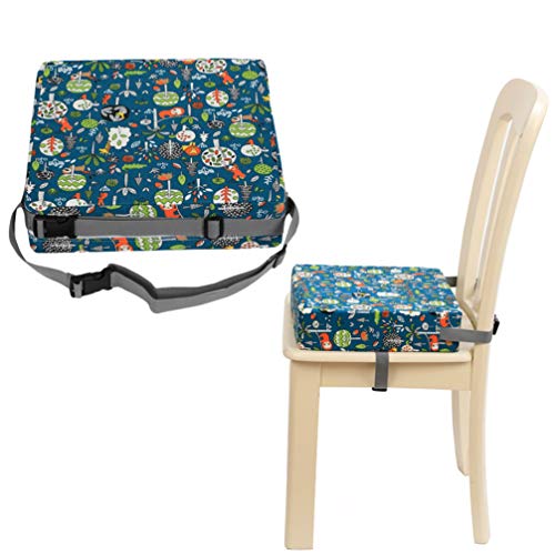 Tomaibaby Silla de Comedor Cojín Elevador Cojín de Asiento Elevador Portátil Bebé Niño Niños Infantil Portátil Desmontable Trona Cojín Elevador Verde