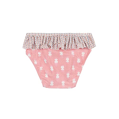 TOUS BABY - Bañador culetín con Volantes para Niña. Estampado Pin up-Tai (Rosa, 1-3 Meses)