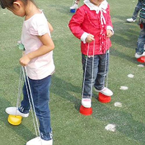 TOYANDONA 4 Unidades de Zancos de Cubo de Plástico para Niños Equipo de Entrenamiento de Zancos de Equilibrio para Niños Juegos Al Aire Libre,Color Aleatorio