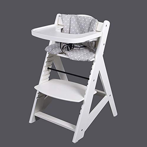 Trona estafa escalera Silla para niños Trona de bebé Trona de Madera para bebé 65510-02