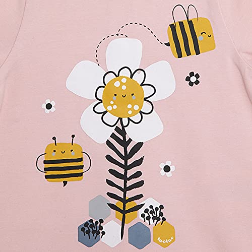 Tuc Tuc Camiseta Punto Estampada NIÑA Rosa Bee Happy FW21, 12M para Bebés