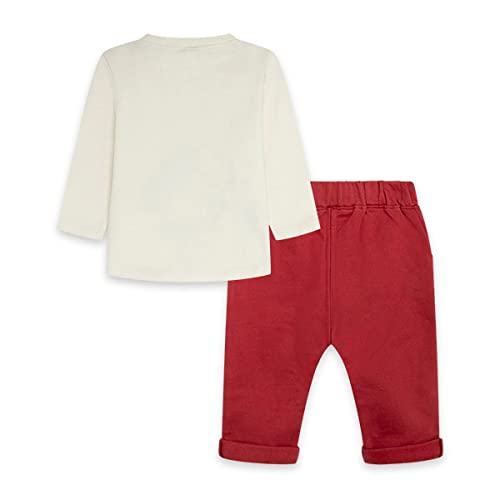 Tuc Tuc Camiseta Punto Y PANTALÓN Felpa Jogging NIÑO Rojo Highlands FW21, 18M Bebé-Niños