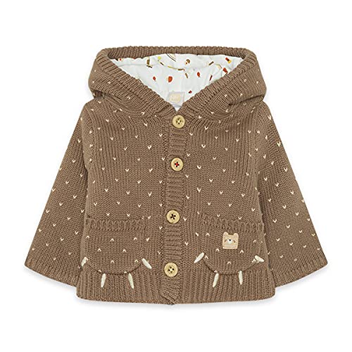 Tuc Tuc Chaqueta Tricot con Capucha NIÑO MARRÓN Brownie Bears FW21, 0-1M para Bebés