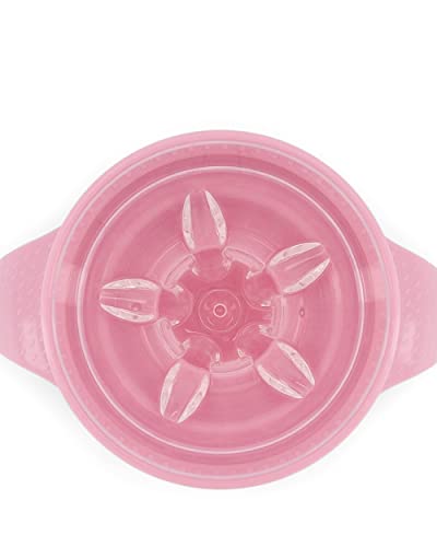 Twistshake 360 Cup Vaso Antiderrames Entrenamiento con Asas Bébé 230 ml, Borde a Prueba de Derrames de 360°, Ergonómicas Vasos con Boquilla, Taza de Aprendizaje, Sin BPA, 6+ Meses, Rosa Pastel