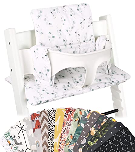 ukje | Cojín para Trona Stokke | Múltiples Colores y Estampados | Hecho a Mano en Europa | Compatible con Stokke, Stokke Tripp Trapp, Trip Trap Stokke, Stokke Trona Evolutiva y Stokke Trona