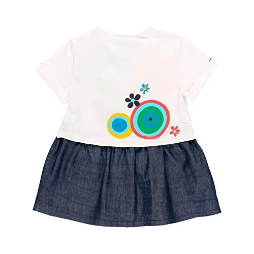 Vestido Niña Verano - Vestido Manga Corta – Bebe Niña- 100% algodón- Ropa de Vestir para Bebe Niña - Ropa de Regalo – para niñas de 12 Meses a 4 años