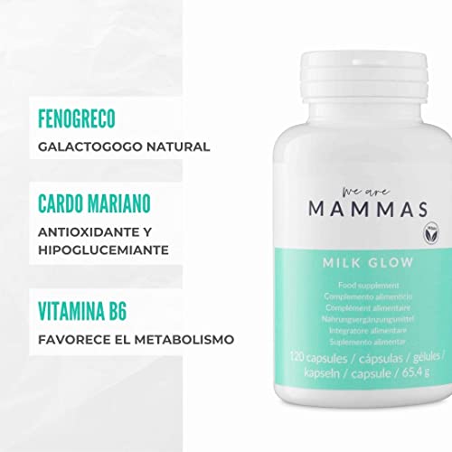 We Are Mammas - Vitamina para mujer - Suplemento Alimenticio para la Lactancia - Favorece la Producción de Leche Materna - Complemento Alimenticio con Cardo Mariano - 120 Cápsulas