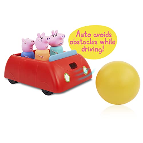 WOW! STUFF Juguete Interactivo de Peppa Pig para niños preescolares con Luces y Sonidos, Color Rojo (PP-1003-DE)