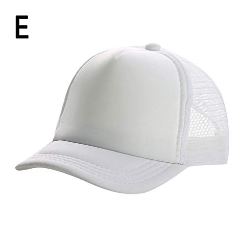 YJLX Gorra de béisbol para bebé, para niños, transpirable, para verano, protección UV, gorra de béisbol, gorra de béisbol, gorra ajustable, E, Talla única