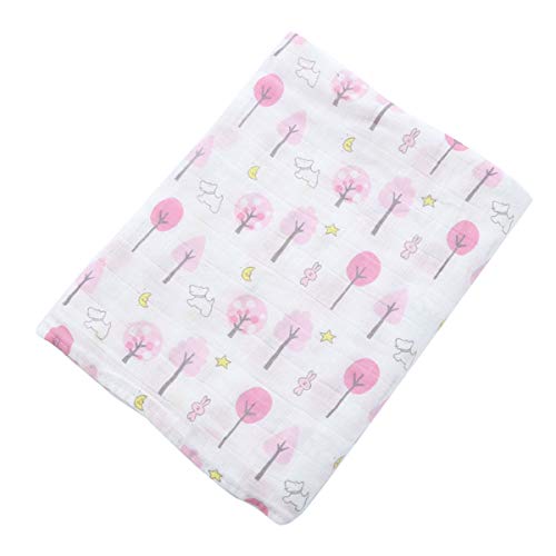 Ymwave Muselina Manta Bebé Bambú Algodón Swaddle Mantas 110 x 120 cm Adecuado para Niña o Niño