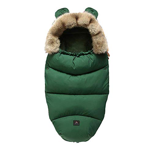 YUEHAPPY® Bebé De Empañar Manta Cubierta Al Aire Libre De La Franela Anti Kick Bebé Saco De Dormir Caliente Impermeable Para Sillas De Paseo Cochecitos Cochecitos De Niño Con Errores,Verde