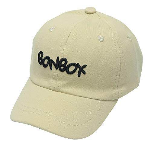 YWLINK Bebé NiñO NiñA Sombrero Letra Suave De AlgodóN Sombrero De Sol Aleros Gorra De BéIsbol Sombrero Boina SeccióN Delgada Visera Viajes Al Aire Libre Protector Solar Gorra (Beige, 1-4 años Bebe)