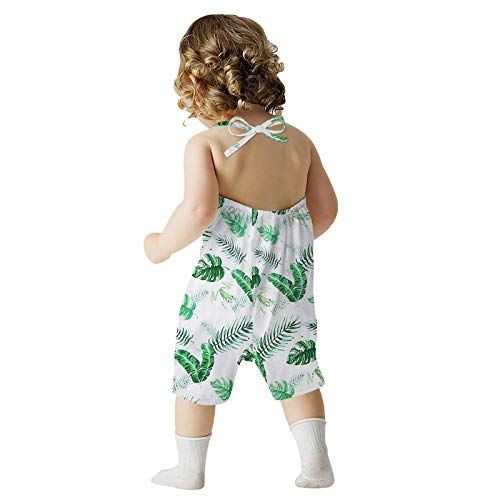 YWLINK Mono De Bebe Body De Verano con Estampado De Cordones, Verano Mezcla De AlgodóN NiñAs Sin Mangas Color SóLido Doblar Camisola Mono Lindo Ocio Y Confort Ropa De Bebe Fiesta CumpleañOs Regalo