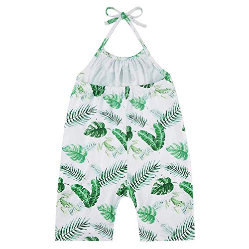 YWLINK Mono De Bebe Body De Verano con Estampado De Cordones, Verano Mezcla De AlgodóN NiñAs Sin Mangas Color SóLido Doblar Camisola Mono Lindo Ocio Y Confort Ropa De Bebe Fiesta CumpleañOs Regalo