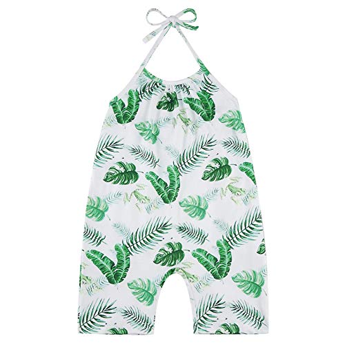 YWLINK Mono De Bebe Body De Verano con Estampado De Cordones, Verano Mezcla De AlgodóN NiñAs Sin Mangas Color SóLido Doblar Camisola Mono Lindo Ocio Y Confort Ropa De Bebe Fiesta CumpleañOs Regalo