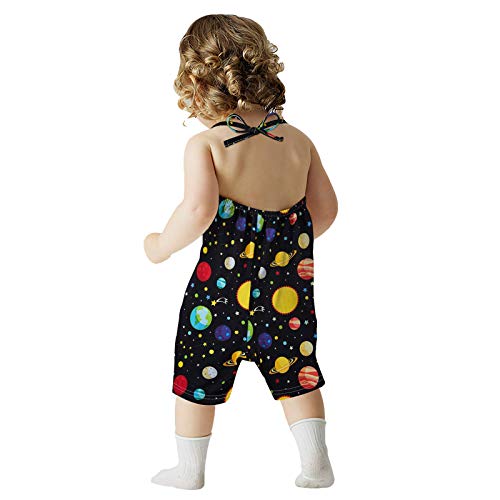 YWLINK Mono De Bebe Body De Verano con Estampado De Cordones, Verano Mezcla De AlgodóN NiñAs Sin Mangas Color SóLido Doblar Camisola Mono Lindo Ocio Y Confort Ropa De Bebe Fiesta CumpleañOs Regalo