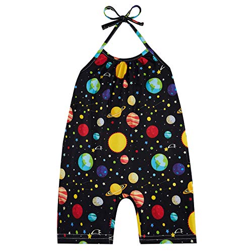 YWLINK Mono De Bebe Body De Verano con Estampado De Cordones, Verano Mezcla De AlgodóN NiñAs Sin Mangas Color SóLido Doblar Camisola Mono Lindo Ocio Y Confort Ropa De Bebe Fiesta CumpleañOs Regalo