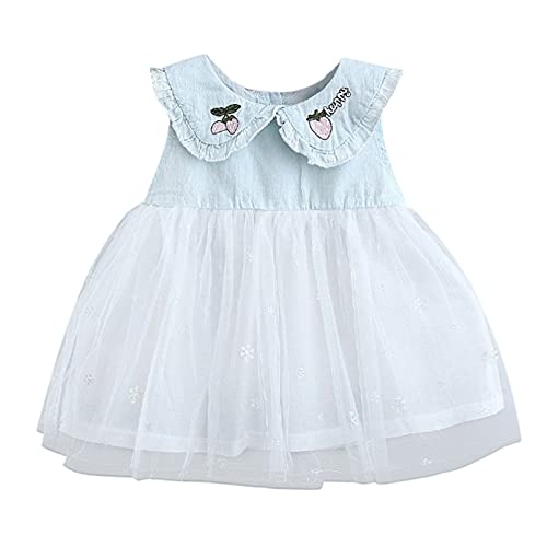 YWLINK Vestido A Juego De Color Para NiñAs Estampado De AlgodóN De Manga Corta Vestido Falso De Dos Piezas Para NiñOs Vestido De Princesa A Rayas Lindo Vestido Regalo Del DíA De Miembro