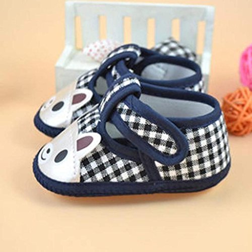 Zapatos Bebé Niña 2019 SHOBDW Zapatos Bebé Niño Verano Zapatillas De Lona Suela Suave Antideslizante Zapatos De Cuna Velcro Ligero Zapatos Bebe Primeros Pasos Zapatos Bebé Recién Nacida(Azul,0~3)