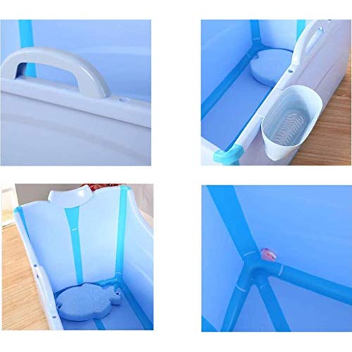 ZHANGXU Bañera For Adultos Bañera Plegable Portátil, Bañera For Bebés Y Niños, Hogar Bañera Grande Plato De Ducha Plegable Fácil De Acomodar Bañera Grande