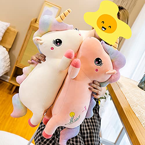 65CM Peluche Unicornio Muñeca Unicornio Peluche Unicornio Gigante Regalos para Niñas Peluches ( Blanco)