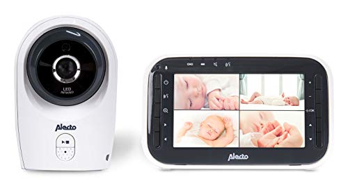 Alecto DVM-143 video-monitor para bebés 300 m FHSS Negro, Blanco - Vigilabebé (300 m, 50 m, 300 m, FHSS, Negro, Blanco, Corriente alterna)