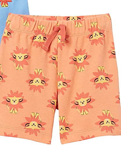 Amazon Essentials Baby Disney Ruffle Bloomer Shorts Pantalones Cortos, Paquete de 3 León King Play Eat Roar, 18 Meses, Pack de 3