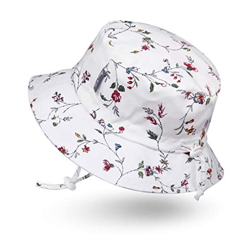 Ami & Li tots Niña Sombrero de Sol Bob Ajustable para Bebé Niña Niño Infantil Niños Pequeños Sombrero Protección Solar UPF 50 Unisexo-M:Vintage Floral