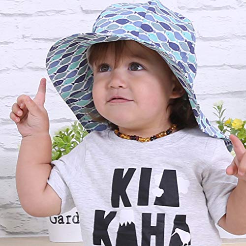 Ami&Li - Gorra de Verano para niños y bebés, de algodón, Anti-UV, UPF 50+