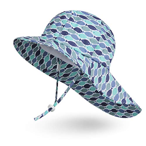 Ami&Li - Gorra de Verano para niños y bebés, de algodón, Anti-UV, UPF 50+