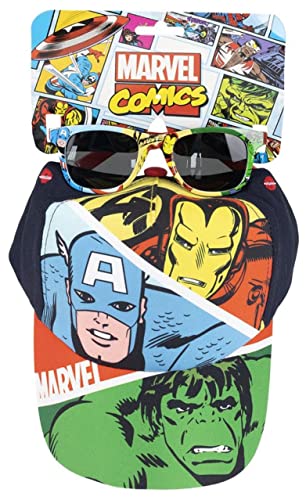 ARTESANIA CERDA Conjunto Gorra y Gafas de Sol Avengers