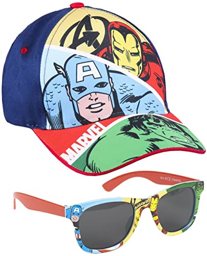 ARTESANIA CERDA Conjunto Gorra y Gafas de Sol Avengers