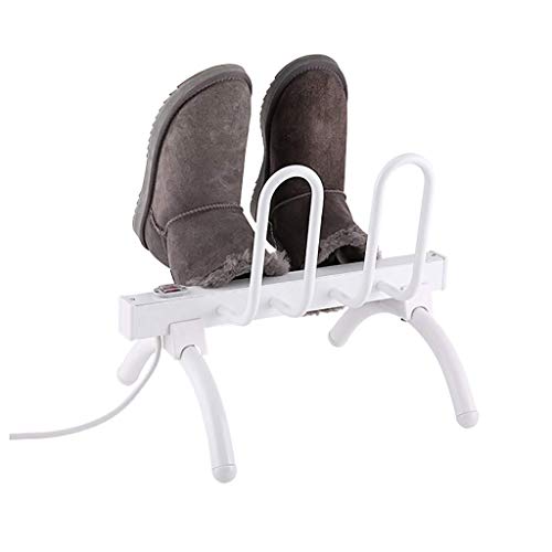 AWJ Secador de Zapatos eléctrico Calentador seco Calentador de Botas Desodorante Esterilizador Estante de riel para 2 Pares de Zapatos, Calentador Estante de riel de Bota Deshumidificar Calentad