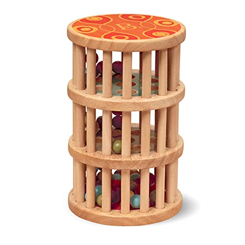 B. toys by Battat- B. A-Maze Rain Rush juegete de destreza – Juego de Lluvia niños – Madera natural-18+ Meses (Branford Ltd. BX1170Z)