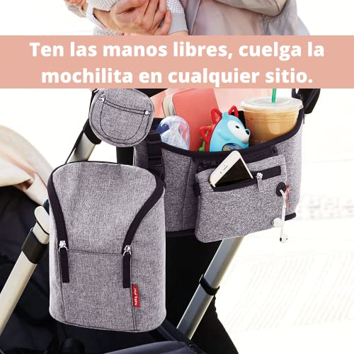 Baby Case - Ten Siempre Lista la Comida de tu Bebé en Verano e Invierno | Bolsa Isotérmica para Dos bibes | con Enganche para Tener Las Manos Siempre Libres | Prepara el bolsito en casa y olvidate.