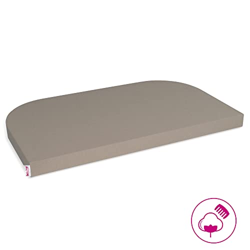 Babybay sábana bajera ajustable Jersey Deluxe para el modelo Original, turrón, 81 x 43 cm (1 unidad)