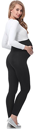 Be Mammy Leggins Premamá Largos Embarazo Lactancia 02(Negro, L)